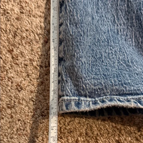 BKE Light Blue Distressed Flare Jeans - Picture 7 of 7